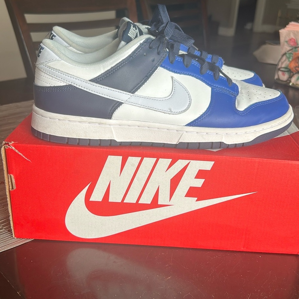 Nike Dual-Tone Blue and White Sneakers